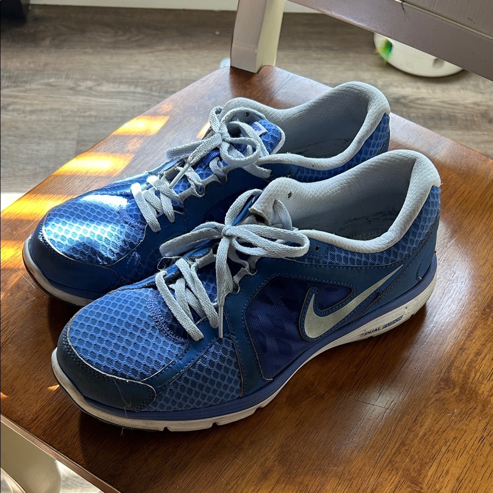 Nike Blue and Gray Running Sneakers
